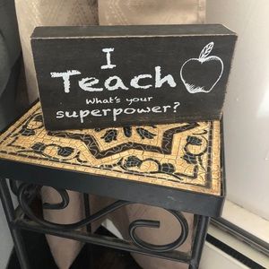 Small decorative sign